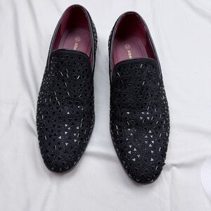 Alberto Fellini men's black formal loafers